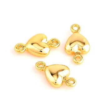 10pcs 5.5*10mm Vintage Double Hole Heart Shaped Connection For Jewelry Making Filled Gold Heart Charm Pendant Metal Accessories
10pcs 5.5*10mm Vintage Double Hole Heart Shaped Connection For Jewelry Making Filled Gold Heart Charm Pendant Metal Accessories