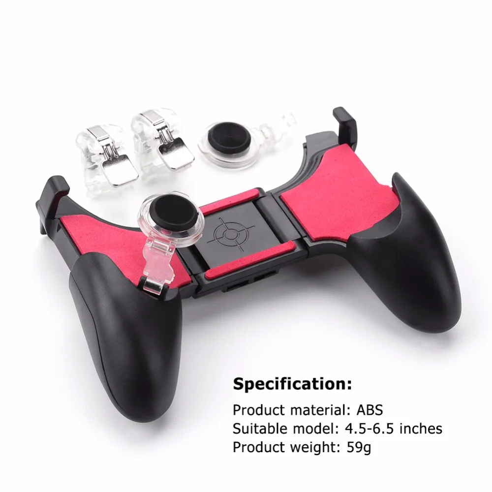 5 in 1 Mobile Phone Gamepad Joystick Controller L1 R1 Fire Shooter Buttons Trigger Handle for PUBG Smart Phone Joystick props
5 in 1 Mobile Phone Gamepad Joystick Controller L1 R1 Fire Shooter Buttons Trigger Handle for PUBG Smart Phone Joystick props
