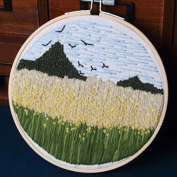 New DIY Beginner Borduren Embroidery Flower With Frame Embroidery Hoop Christmas Gift Home Decoration Tree Embroidery Kit
New DIY Beginner Borduren Embroidery Flower With Frame Embroidery Hoop Christmas Gift Home Decoration Tree Embroidery Kit