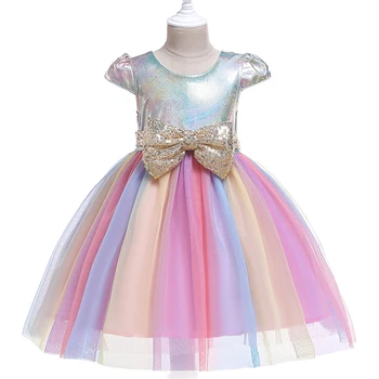 Cute Bowknot Rainbow Dress for Kids Girls Tutu Colorful Tulle Dress Formal Party Pageant Wedding Birthday Party Princess Dress
Cute Bowknot Rainbow Dress for Kids Girls Tutu Colorful Tulle Dress Formal Party Pageant Wedding Birthday Party Princess Dress