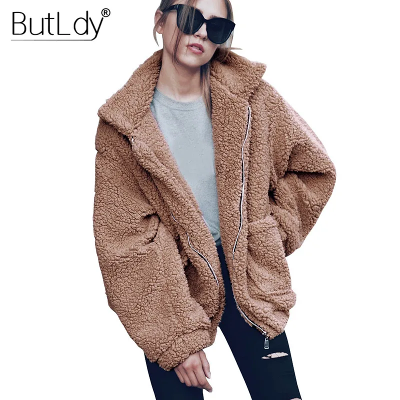 Zipper Lapel Winter Thick Jacket Overcoat Women Long Sleeve Fleece Fur Coat Short Outerwear Vintage Oversized Jacket Ladies Coat
Zipper Lapel Winter Thick Jacket Overcoat Women Long Sleeve Fleece Fur Coat Short Outerwear Vintage Oversized Jacket Ladies Coat