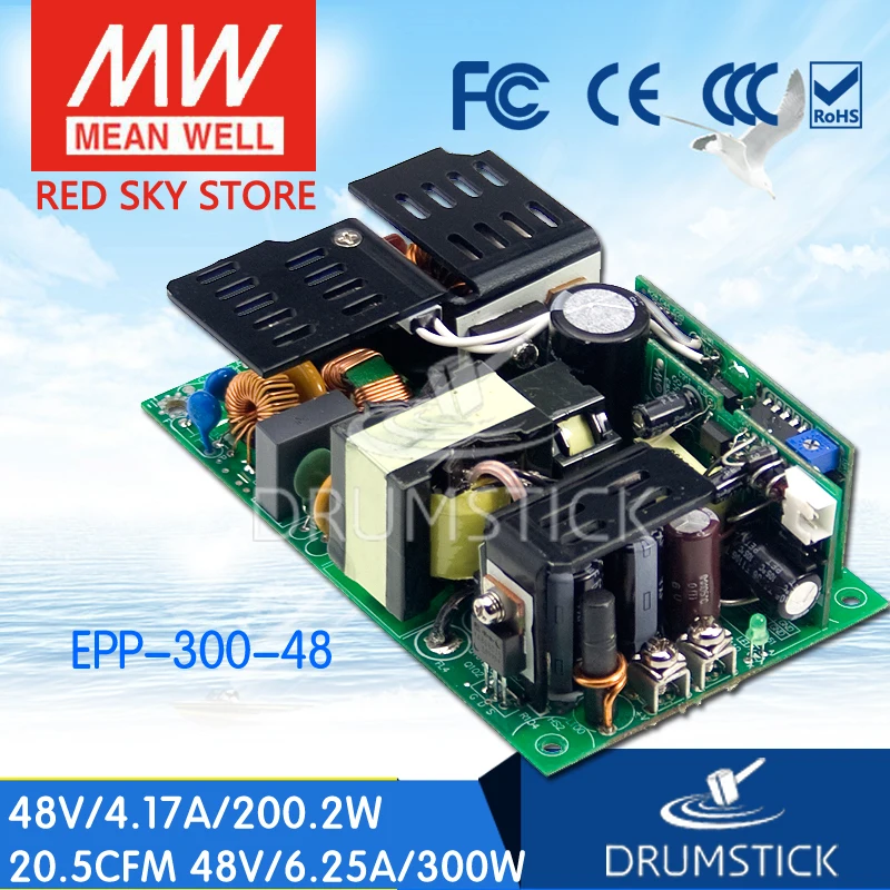 MEAN WELL EPP-300-48 48V 6.25A meanwell EPP-300 48V 300W Single Output with PFC Function
MEAN WELL EPP-300-48 48V 6.25A meanwell EPP-300 48V 300W Single Output with PFC Function