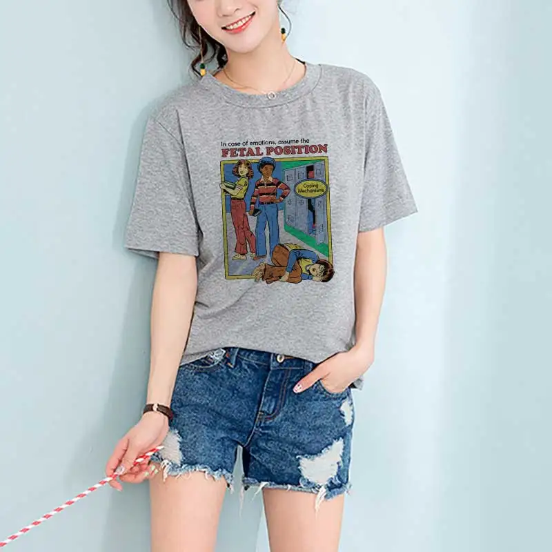 Korean Kpop Tops Fashion Female T-shirt Ulzzang Streetwear 90s Vintage FETAL POSITION Printed Tshirt Women 80s Tumblr Tees Shirt
Korean Kpop Tops Fashion Female T-shirt Ulzzang Streetwear 90s Vintage FETAL POSITION Printed Tshirt Women 80s Tumblr Tees Shirt