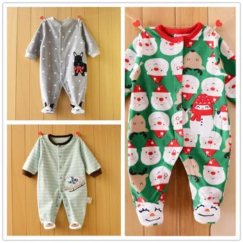New Fashion Christmas Winter Baby Rompers Fleece Footed Baby Boys Clothes Infant Cartoon Baby Romper bebe Baby Girl Clothing
New Fashion Christmas Winter Baby Rompers Fleece Footed Baby Boys Clothes Infant Cartoon Baby Romper bebe Baby Girl Clothing
