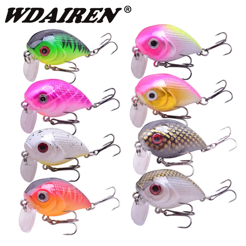 8pcs/lot Mini Fishing Lures Hard Bait 3D Eyes Hooks Plastic Crank Bait Swimbait Fishing Wobbler Depth 0-0.5M lure kit
8pcs/lot Mini Fishing Lures Hard Bait 3D Eyes Hooks Plastic Crank Bait Swimbait Fishing Wobbler Depth 0-0.5M lure kit