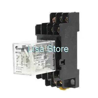 DC 6V Катушка 3PDT 11 контактов электромагнитное реле мощности 5A 250VAC/28VDC w база
DC 6V Катушка 3PDT 11 контактов электромагнитное реле мощности 5A 250VAC/28VDC w база