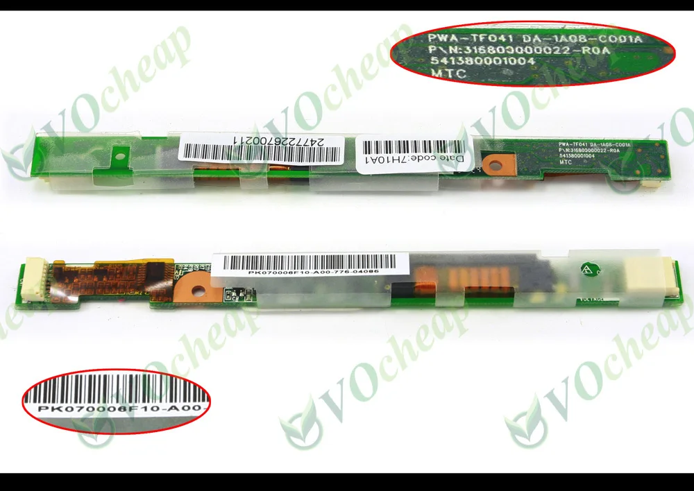 2 ЖК-инвертора 316800000022-R0A для HP 500 510 520, для Compaq Presario Nx6125 14,1 " - 448332-001 PK070006F10
2 ЖК-инвертора 316800000022-R0A для HP 500 510 520, для Compaq Presario Nx6125 14,1 " - 448332-001 PK070006F10