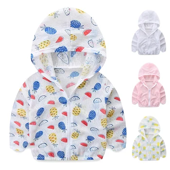 Kids Sun Protection Clothing Coat Unisex Cute Pineapple Print UV Protection Quick Dry Jacket with Hooded Zipper Baby Coat
Kids Sun Protection Clothing Coat Unisex Cute Pineapple Print UV Protection Quick Dry Jacket with Hooded Zipper Baby Coat