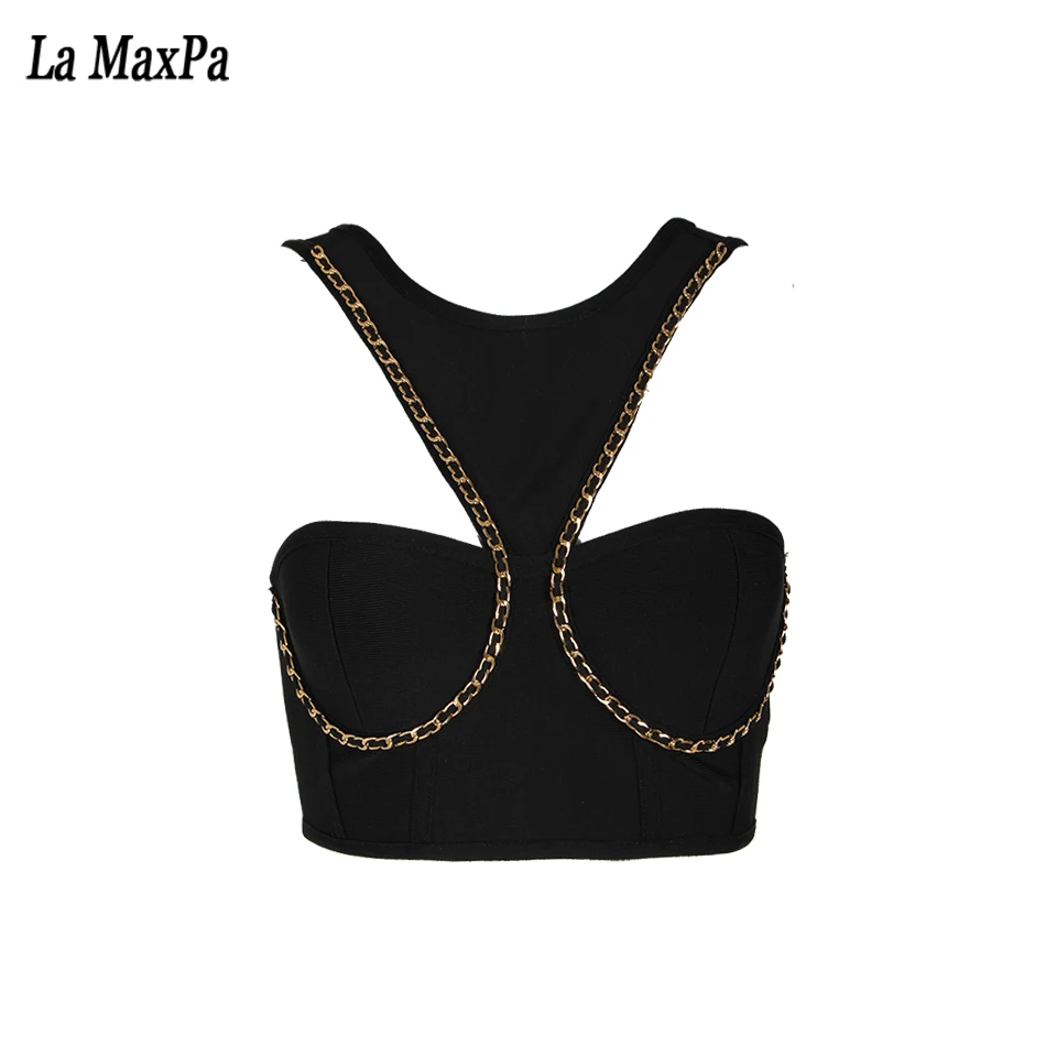 2019 Autumn new sleeveless strapless backless o neck Women jackets hollow out sexy chains club bodycon black jackets Vestidos
2019 Autumn new sleeveless strapless backless o neck Women jackets hollow out sexy chains club bodycon black jackets Vestidos