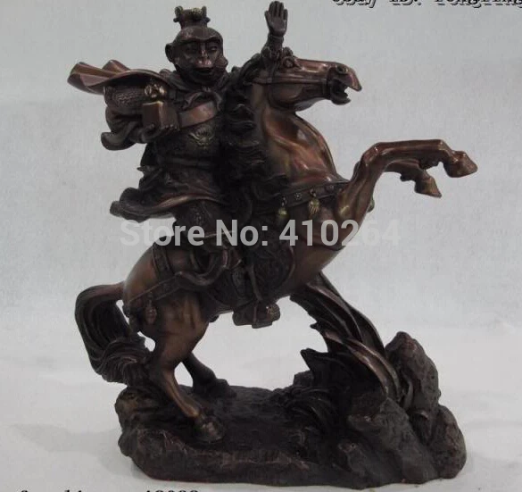 11" Chinese Red Bronze Copper Feng Shui Monkey Hold chop Ride on Horse Statue discount 30%
11" Chinese Red Bronze Copper Feng Shui Monkey Hold chop Ride on Horse Statue discount 30%