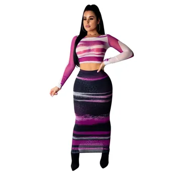 Spring Summer Women Two Piece Set Top and Pants Plus Size Outfits Tracksuit Sweatsuit Mesh Tops and Long Skirt Sets
Spring Summer Women Two Piece Set Top and Pants Plus Size Outfits Tracksuit Sweatsuit Mesh Tops and Long Skirt Sets