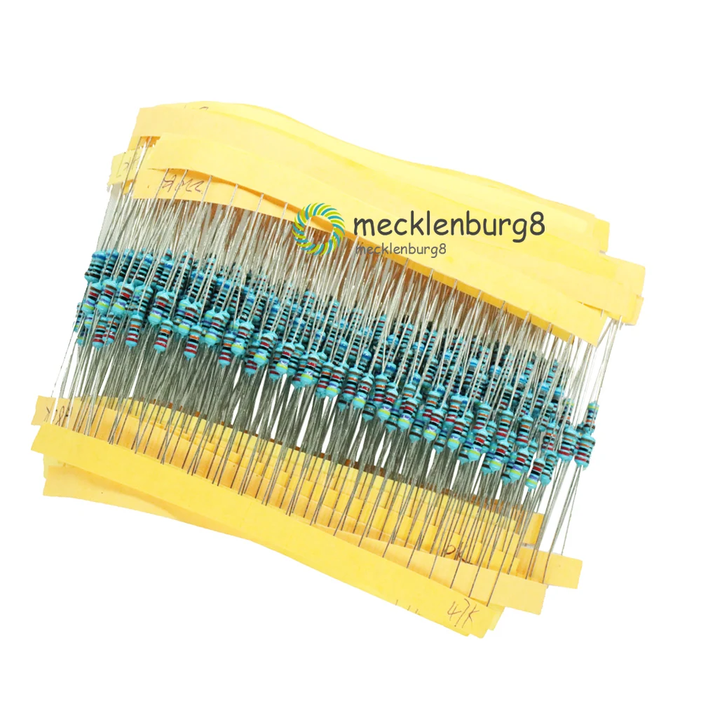 1 Pack 20 Kinds 400Pcs 1/4w Resistance 1% Metal Film Resistor Resistance Bag Assortment Kit Set Each Kinds 20PCS
1 Pack 20 Kinds 400Pcs 1/4w Resistance 1% Metal Film Resistor Resistance Bag Assortment Kit Set Each Kinds 20PCS