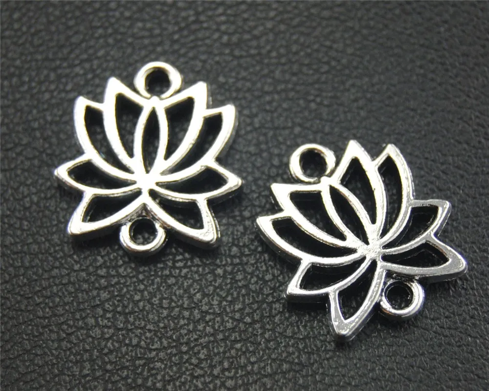 40pcs Antique Sliver lotus Charm Connector DIY Necklace Bracelet Bangle Findings 15x16mm A1796
40pcs Antique Sliver lotus Charm Connector DIY Necklace Bracelet Bangle Findings 15x16mm A1796