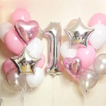 1Set/20pcs Birthday Number Balloon 12" 18" 32" Foil Aluminum Silver Gold Pink Latex Balloons Wedding Confetti Party Decoration
1Set/20pcs Birthday Number Balloon 12" 18" 32" Foil Aluminum Silver Gold Pink Latex Balloons Wedding Confetti Party Decoration
