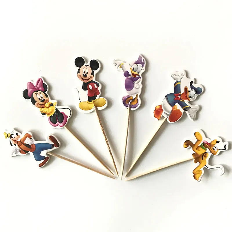 24pcs Mickey Minnie Cupcake Toppers Ice Cream Candy Bar Pick With Bamboo Birthday Party Supplies Kids Baby Shower Decorations
24pcs Mickey Minnie Cupcake Toppers Ice Cream Candy Bar Pick With Bamboo Birthday Party Supplies Kids Baby Shower Decorations
