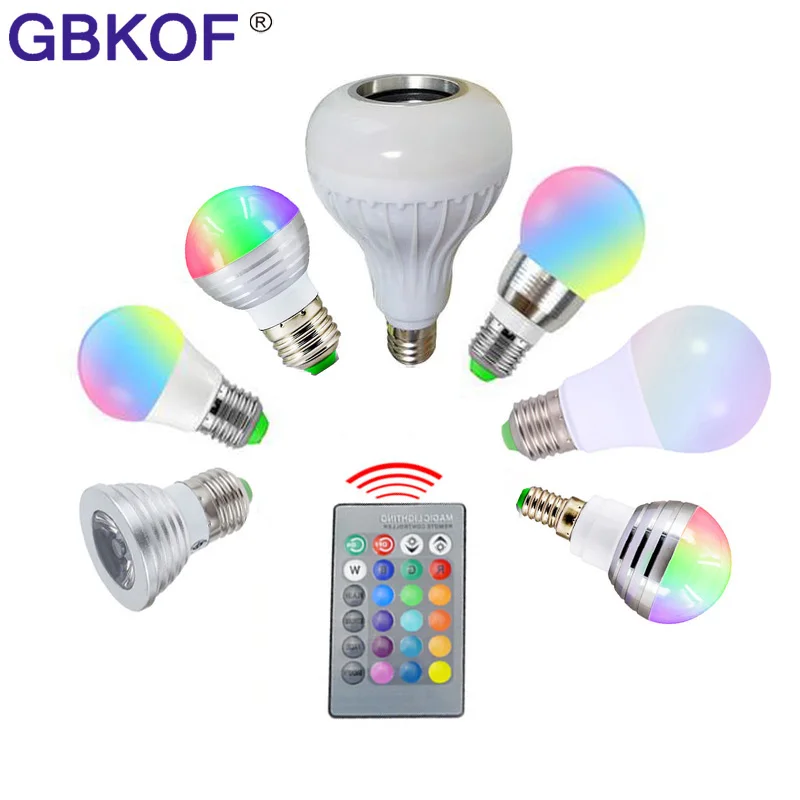 110V 220V E27 RGB LED Bulb Lights 5W 10W 15W RGB Lampada Changeable Colorful RGBW LED Lamp With IR Remote Control+Memory Mode
110V 220V E27 RGB LED Bulb Lights 5W 10W 15W RGB Lampada Changeable Colorful RGBW LED Lamp With IR Remote Control+Memory Mode