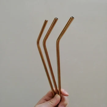 8.5inch/10.5inch Gold Stainless Steel Straw Reusable Drinking Straw High Quality Metal Bent Straight Straw
8.5inch/10.5inch Gold Stainless Steel Straw Reusable Drinking Straw High Quality Metal Bent Straight Straw