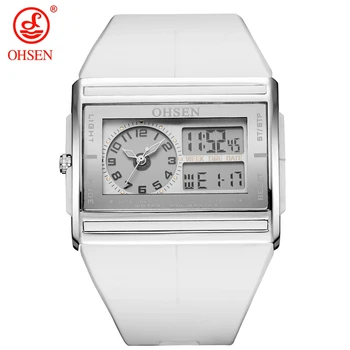 OHSEN LCD Dual Core Analog Digital Sports Watch Men Alarm Date Week Stopwatch Back Light Watch Rubber Band Military Wrist watch
OHSEN LCD Dual Core Analog Digital Sports Watch Men Alarm Date Week Stopwatch Back Light Watch Rubber Band Military Wrist watch