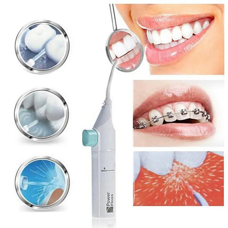 

Drop Shipping Power Floss Pick Teeth Care Whitening Flosser Oral Irrigator Dental Water Jet Cords Tooth Pick Braces No Batteries