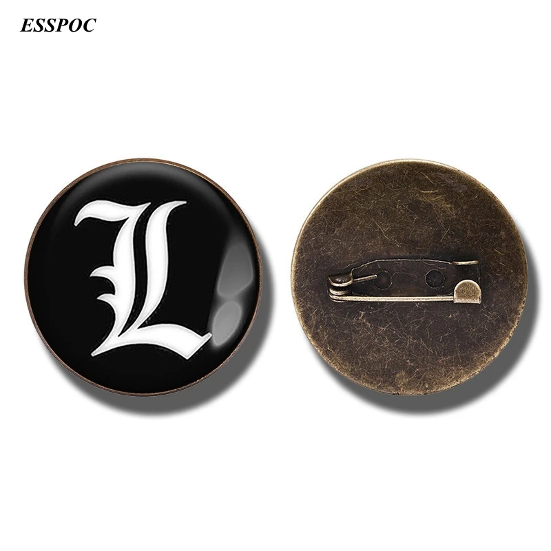 Death Note Badge Vintage Bronze Brooch Pin Light Yagami L Ryuk Ryuuku Emblem Anime Manga Brooches Cosplay Accessories
Death Note Badge Vintage Bronze Brooch Pin Light Yagami L Ryuk Ryuuku Emblem Anime Manga Brooches Cosplay Accessories