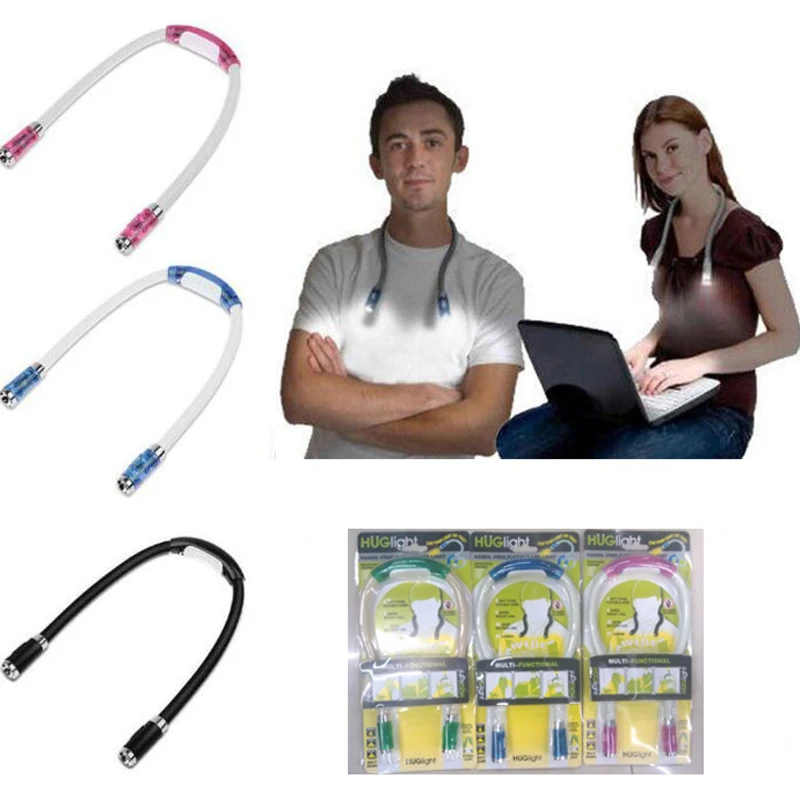 Flexible Hands free Led Neck Light Soft Material Battery Power Book Reading Hug light 360 Degree Bend 4 Leds Novelty Book Lamp
Flexible Hands free Led Neck Light Soft Material Battery Power Book Reading Hug light 360 Degree Bend 4 Leds Novelty Book Lamp