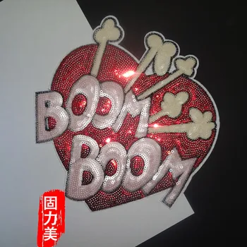 20pc Sweet BOOM BOOM Red Heart Patch Sew on Large Sequin Patch for Clothing Applique Stripe on Clothes Happy Valentine's Day
20pc Sweet BOOM BOOM Red Heart Patch Sew on Large Sequin Patch for Clothing Applique Stripe on Clothes Happy Valentine's Day