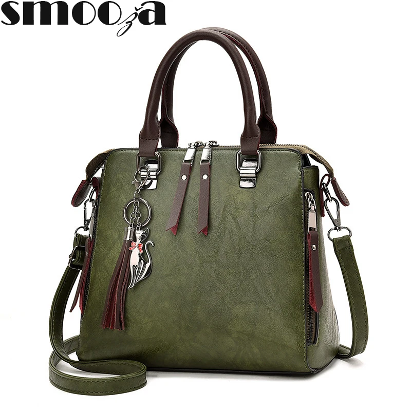 Vintage PU Leather Ladies HandBags Women Messenger Bags TotesTassel Designer Crossbody Shoulder Bag Boston Hand Bags Hot Sale
Vintage PU Leather Ladies HandBags Women Messenger Bags TotesTassel Designer Crossbody Shoulder Bag Boston Hand Bags Hot Sale