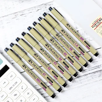 1 PC black Pigma micron pen waterproof Hand-drawn design sketch needle pen hand dawing liner fineliner cartoon signature pen