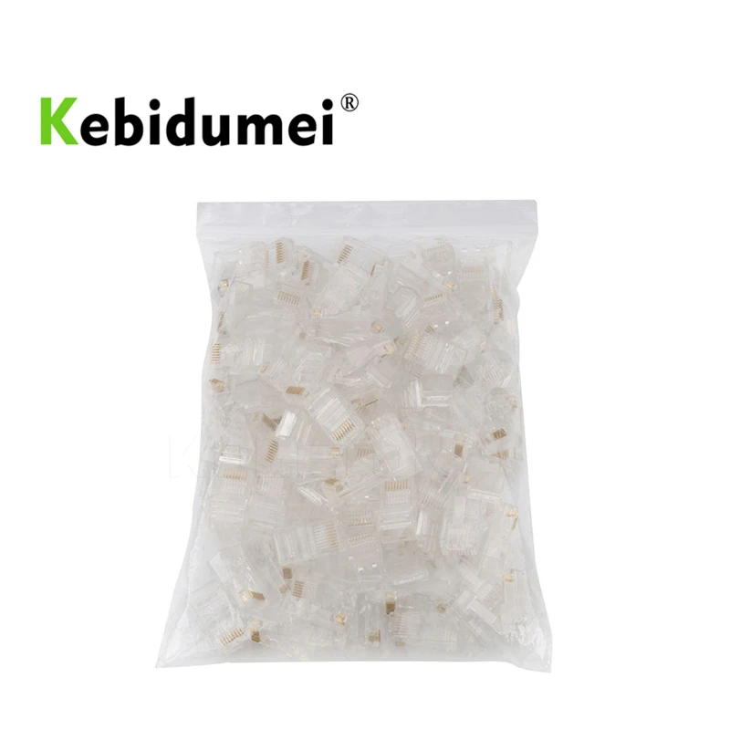 kebidumei 50PCS RJ45 RJ-45 CAT5 CAT5E Modular Cable Head Plug Ethernet Gold Plated Network Connector Best Promotion
kebidumei 50PCS RJ45 RJ-45 CAT5 CAT5E Modular Cable Head Plug Ethernet Gold Plated Network Connector Best Promotion