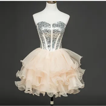 Holievery Beaded Sequins Short Prom Dresses with Ruffles Gowns 2019 Knee Length Party Dress Lace Up Elegant Vestidos De Festa
Holievery Beaded Sequins Short Prom Dresses with Ruffles Gowns 2019 Knee Length Party Dress Lace Up Elegant Vestidos De Festa