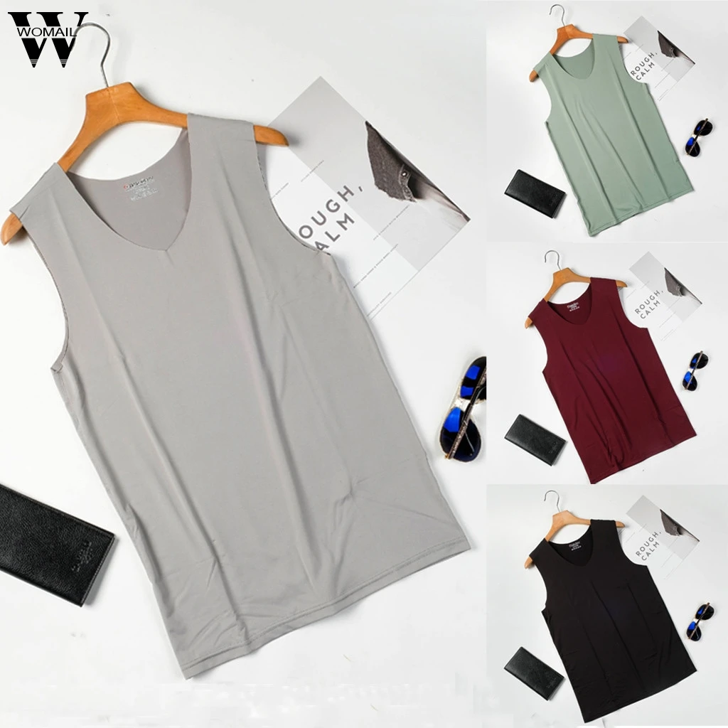 Womail Tank Tops Men Summer Solid Sports Normcore Sleeveless Sports Waistcoat fitness shirt Gift fashion Casual NEW 2019 M22
Womail Tank Tops Men Summer Solid Sports Normcore Sleeveless Sports Waistcoat fitness shirt Gift fashion Casual NEW 2019 M22