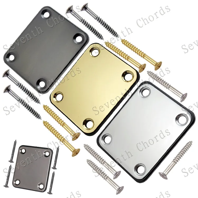 Electric Bass Guitar Neck Plates Neck Joint plates Chrome & Black & Gold & Gun black For Choose
Electric Bass Guitar Neck Plates Neck Joint plates Chrome & Black & Gold & Gun black For Choose