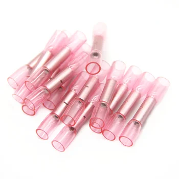 50PCS Red Heat Shrink Terminal Insulated Butt Electrical Splice Wire Connectors Cable Crimp Terminal Connector 18-22 AWG 
50PCS Red Heat Shrink Terminal Insulated Butt Electrical Splice Wire Connectors Cable Crimp Terminal Connector 18-22 AWG