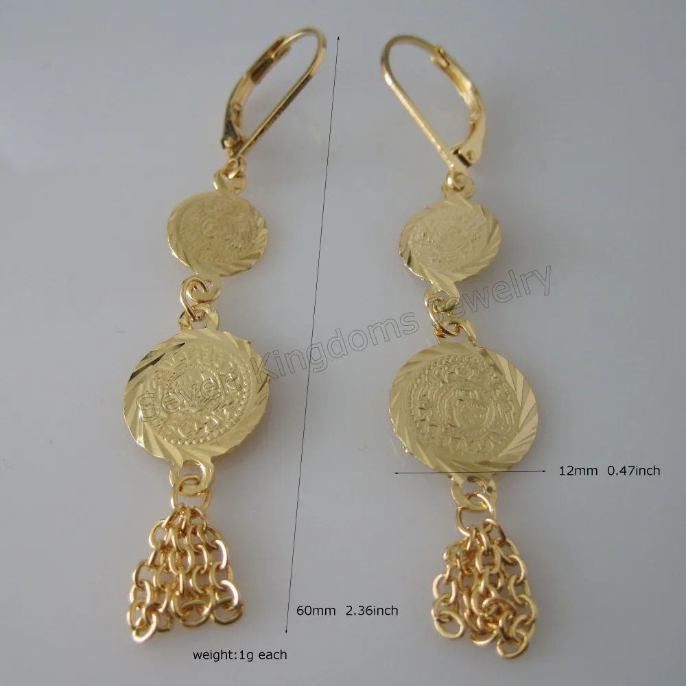 MIN ORDER 10$ /MUSLIM ISLAMIC MONEY SIGN MIDDLE EASTERN - GOLD GP STUD DANGLE 2.36" EARRING BIGGEST ROUND SHAPE DIA 12MM 0.47"
MIN ORDER 10$ /MUSLIM ISLAMIC MONEY SIGN MIDDLE EASTERN - GOLD GP STUD DANGLE 2.36" EARRING BIGGEST ROUND SHAPE DIA 12MM 0.47"