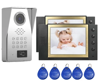 XinSiLu New Style TFT LCD Color 8"Video Door Phone Doorbell IR Intercom Home Security Video System FRID Camera 1Camera+2Monitors
XinSiLu New Style TFT LCD Color 8"Video Door Phone Doorbell IR Intercom Home Security Video System FRID Camera 1Camera+2Monitors