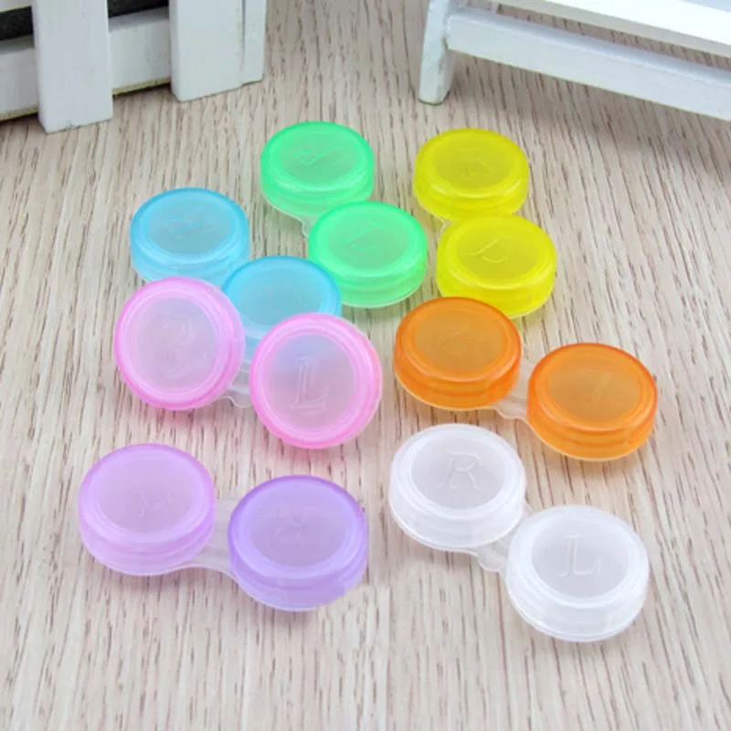 LIUSVENTINA transparent simple contact lens case lenses container Material box 100pcs/lot Random color
LIUSVENTINA transparent simple contact lens case lenses container Material box 100pcs/lot Random color