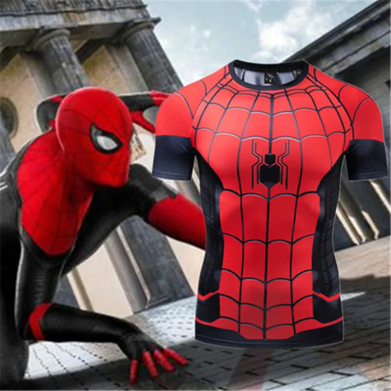 Spider Man Far From Home 3D Printed T shirts Men Compression Shirts Raglan Sleeve 2019 Short Sleeve Cosplay Costume Tops Male
Spider Man Far From Home 3D Printed T shirts Men Compression Shirts Raglan Sleeve 2019 Short Sleeve Cosplay Costume Tops Male