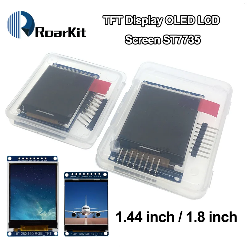 3.3V 1.44 1.8 inch TFT LCD Display Module 128*128 128*160 65K SPI Full Color Screen IPS For Arduino 51 Replace OLED ST7735
3.3V 1.44 1.8 inch TFT LCD Display Module 128*128 128*160 65K SPI Full Color Screen IPS For Arduino 51 Replace OLED ST7735