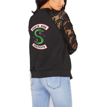 2019 new style Riverdale print Zipper lace Jackets Women Long Sleeve Casual Streetwear Lady Fashion Southside Riverdale Serpents
2019 new style Riverdale print Zipper lace Jackets Women Long Sleeve Casual Streetwear Lady Fashion Southside Riverdale Serpents