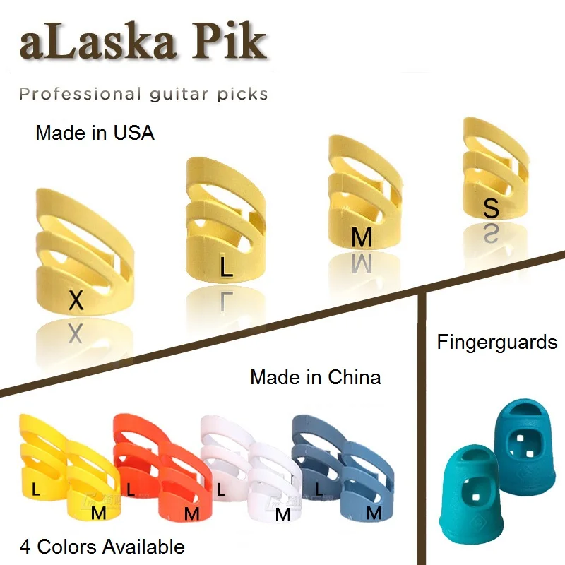 aLaska Pik Finger Pick Guitar Plastic Finger and Thumbpick for Acoustic Guitar, Banjo, Mandolin, Harp, Ukulele Thumb Pick
aLaska Pik Finger Pick Guitar Plastic Finger and Thumbpick for Acoustic Guitar, Banjo, Mandolin, Harp, Ukulele Thumb Pick
