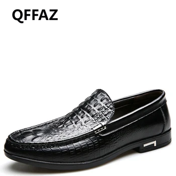 QFFAZ New Style Men Casual Shoes Slip On Comfortable Shoes Crocodile Pattern Men Soft Leather Outsole Hombre Men Loafers
QFFAZ New Style Men Casual Shoes Slip On Comfortable Shoes Crocodile Pattern Men Soft Leather Outsole Hombre Men Loafers