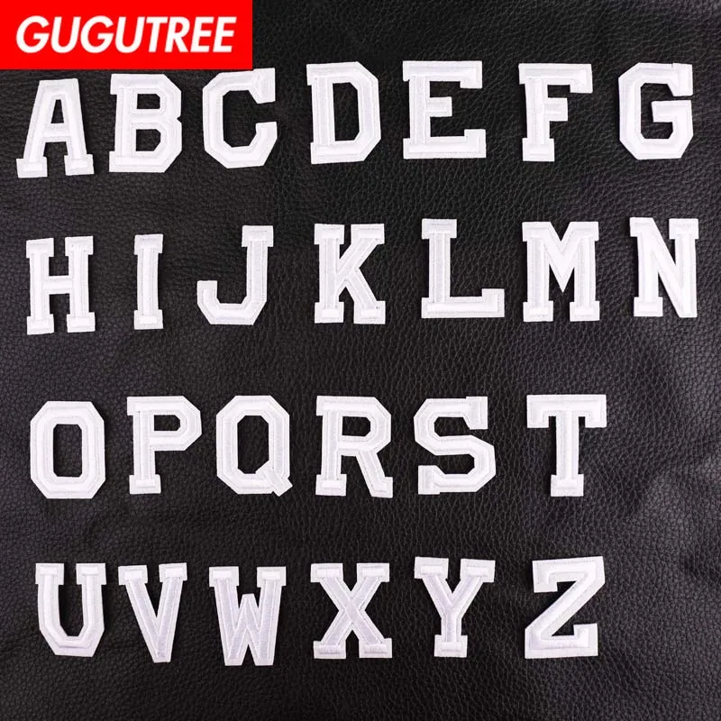 GUGUTREE embroidery letter patches alphabet patches badges applique patches for clothing YX-281
GUGUTREE embroidery letter patches alphabet patches badges applique patches for clothing YX-281