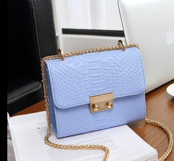 New fashion mini bag chain Crocodile pattern women's handbag small laptop messenger shoulder bag with chain blue l6598 
New fashion mini bag chain Crocodile pattern women's handbag small laptop messenger shoulder bag with chain blue l6598