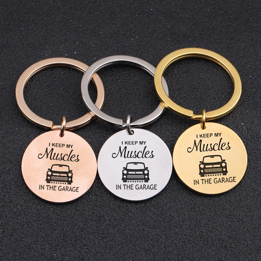 I Keep My Muscles In The Garage Funny Key Chain Car Pattern Jewelry Gift To Men Boyfriend Love Drive Fashion Keyring Pendant
I Keep My Muscles In The Garage Funny Key Chain Car Pattern Jewelry Gift To Men Boyfriend Love Drive Fashion Keyring Pendant