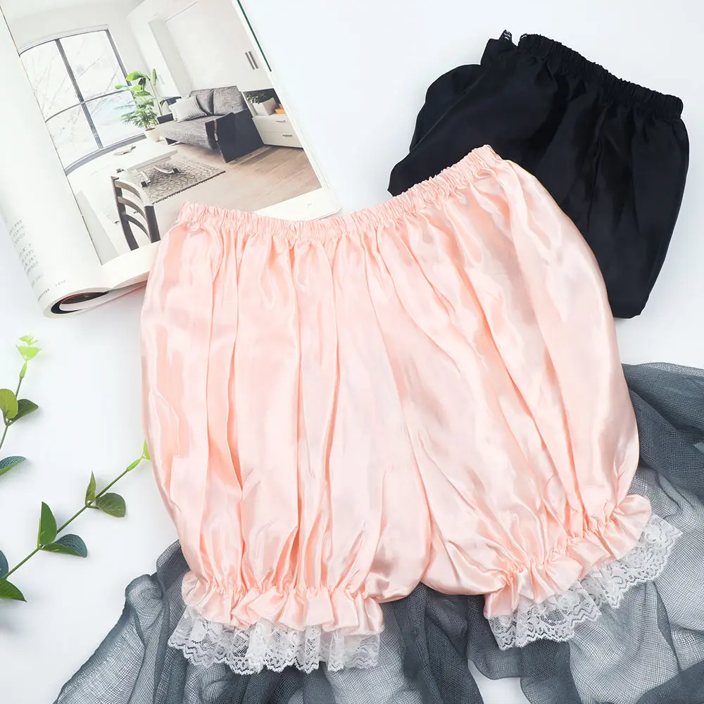 Women Elasticity Satin Safety Shorts Short Bloomers Shorts Lace Cute Lantern Pumpkin Style Safety Shorts Summer Breathable
Women Elasticity Satin Safety Shorts Short Bloomers Shorts Lace Cute Lantern Pumpkin Style Safety Shorts Summer Breathable