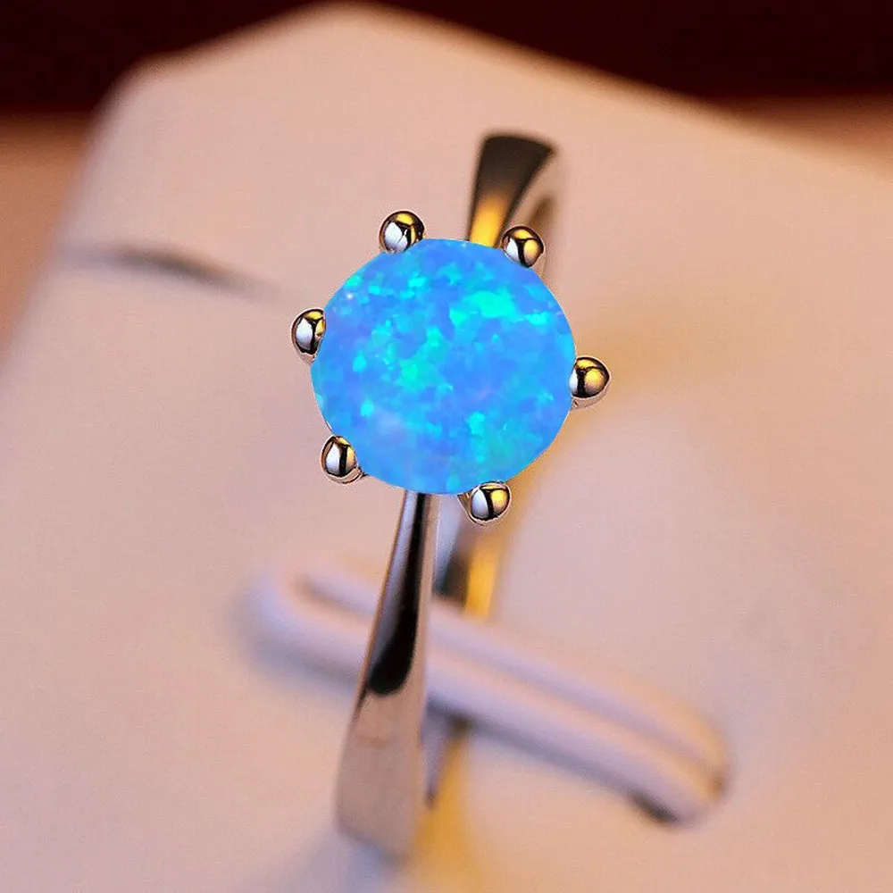 Opal Ring Fashion Women Rings Jewelry Filled Wedding Engagement Six Claw Ring Exquisite Ornaments Anillos Beautiful Trinket Anel
Opal Ring Fashion Women Rings Jewelry Filled Wedding Engagement Six Claw Ring Exquisite Ornaments Anillos Beautiful Trinket Anel