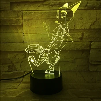 3D Rabbit Fox Lamp Amazing Optical Illusion Acrylic Panel USB Cable 7 Colors Change Touch Base Lamp 7 Colors Children Decor Gift
3D Rabbit Fox Lamp Amazing Optical Illusion Acrylic Panel USB Cable 7 Colors Change Touch Base Lamp 7 Colors Children Decor Gift