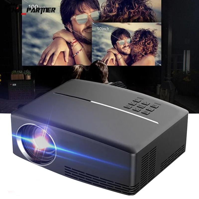 

Portable Mini LCD Projector Support 1080P Home Cinema Multimedia Projector Video Projector HDMI/USB/AV/VGA/SD Media Player