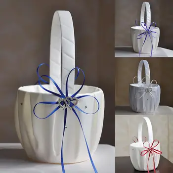 Wedding Basket FWedding Basket Flower Girl Basket for Ceremony Wedding Decoration Love Case Satin Basket Storage
Wedding Basket FWedding Basket Flower Girl Basket for Ceremony Wedding Decoration Love Case Satin Basket Storage