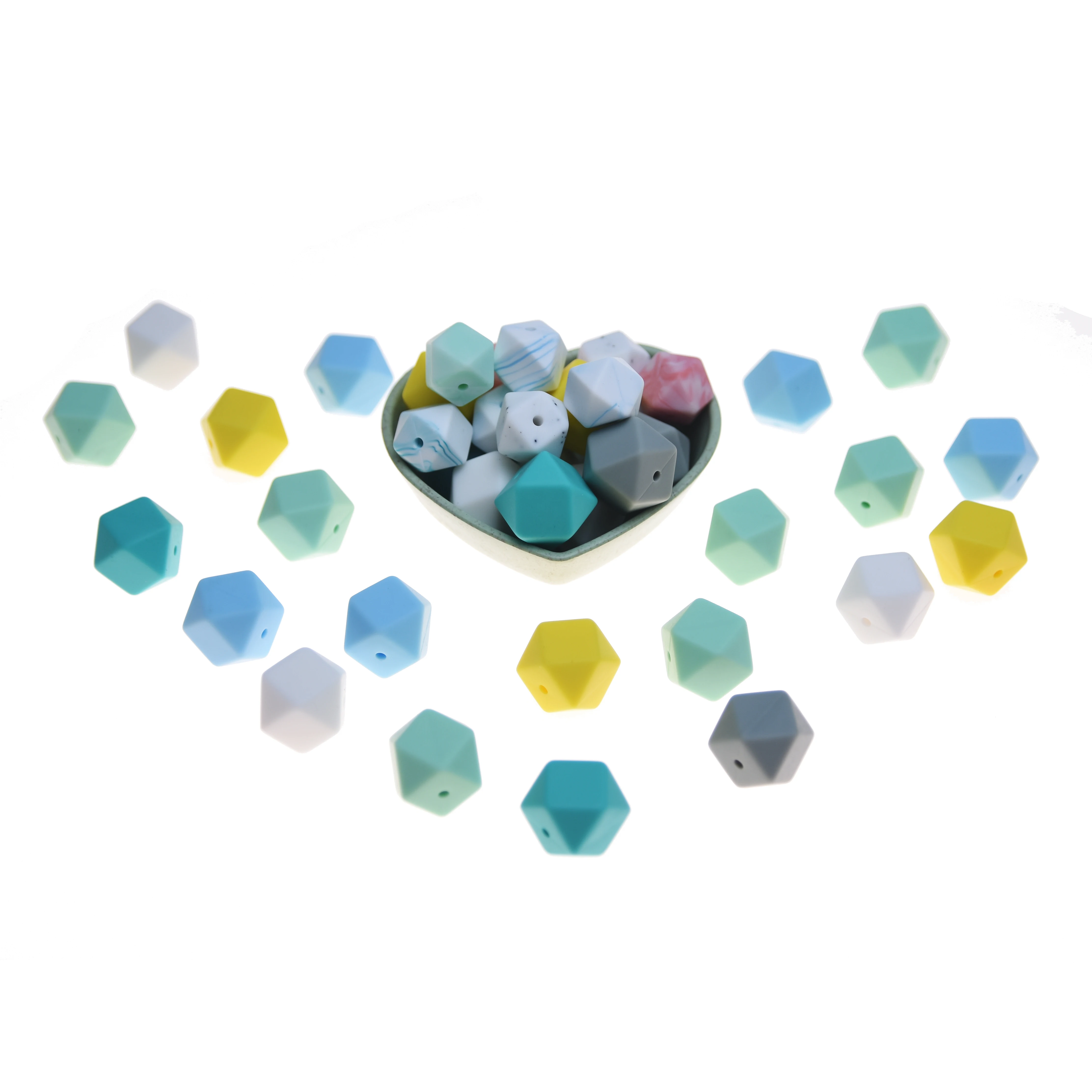 Happyfriends 10pcs Baby Chew Hexagon Silicone Beads DIY Chomping Toys Accessories FDA BPA Free Soft Baby Teethers
Happyfriends 10pcs Baby Chew Hexagon Silicone Beads DIY Chomping Toys Accessories FDA BPA Free Soft Baby Teethers